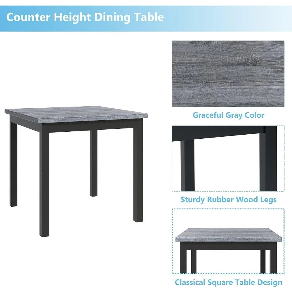 Counter Height Dining Table Set for 4