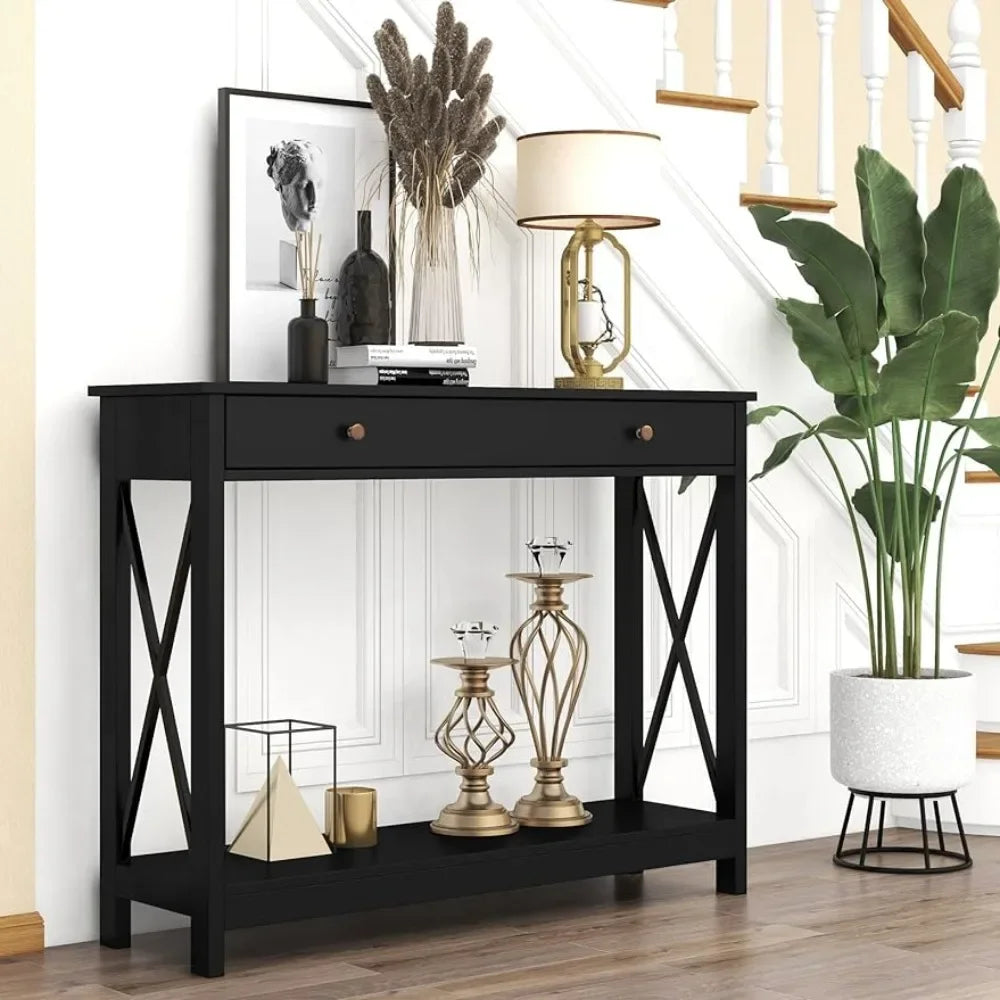 Design Console Table  Black