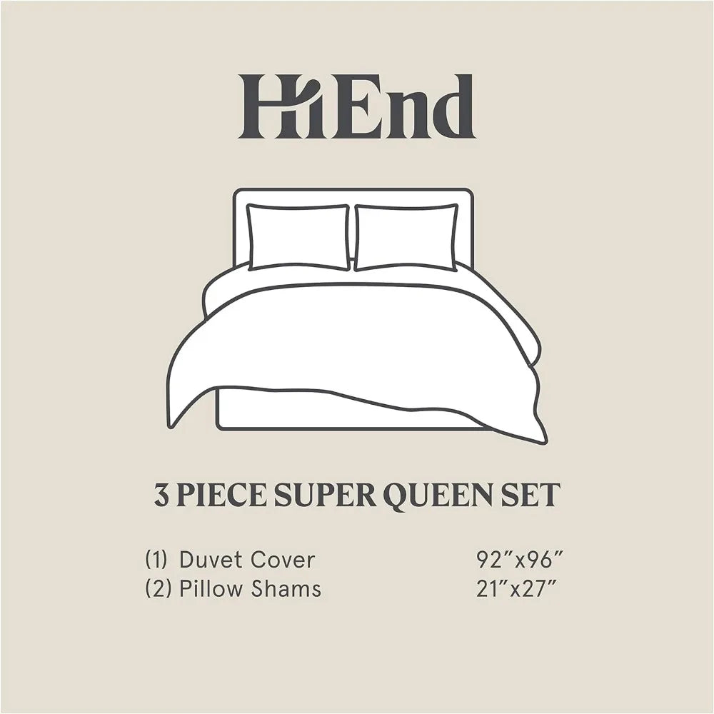 3 Piece Super King  Cover Set