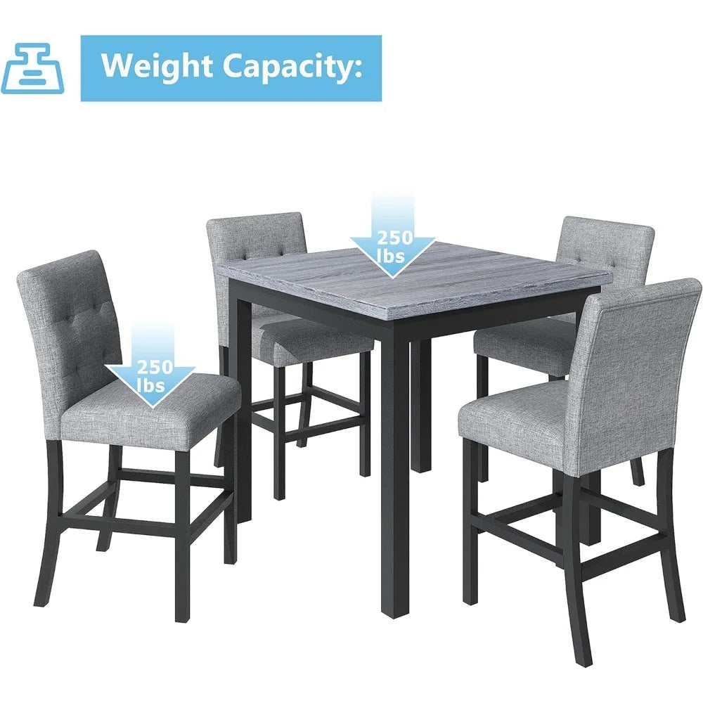 Counter Height Dining Table Set for 4