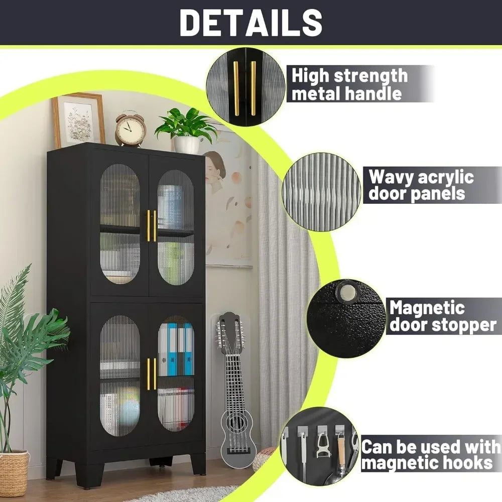 61 "black Storage Cabinet